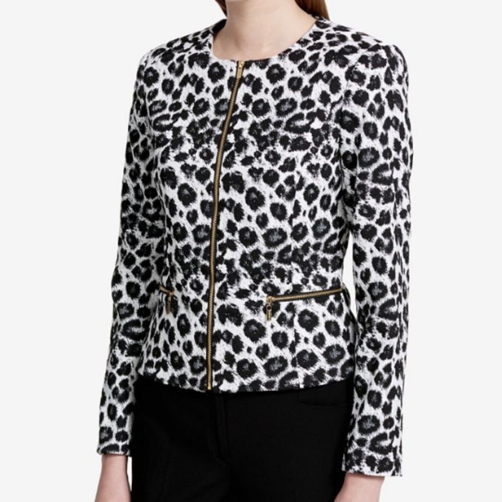 Calvin Klein Animal Print Jacket/Blazer